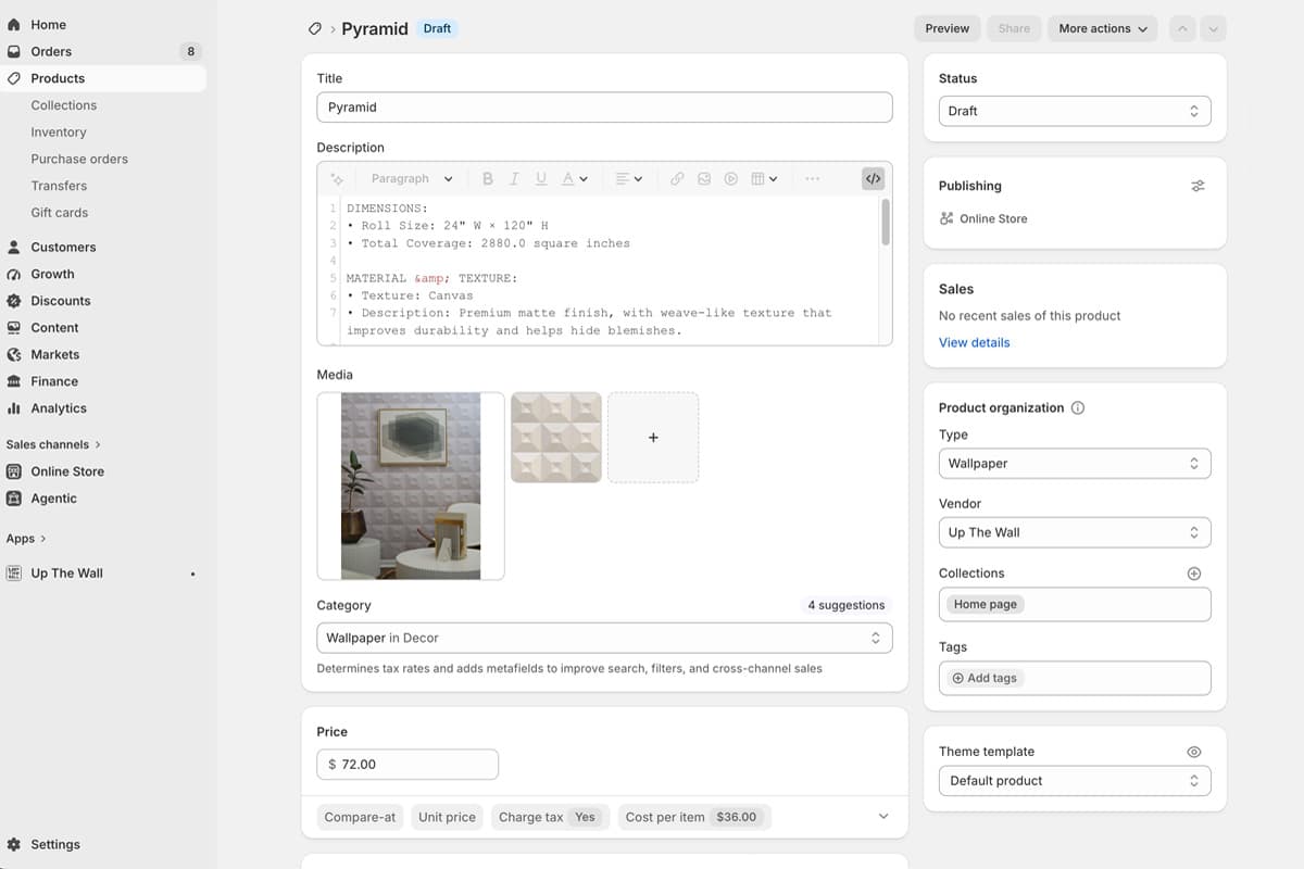 Publish your product to your store